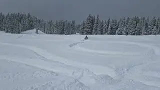 Gen 5 Ski Doo 600, carving in powder 11 year old