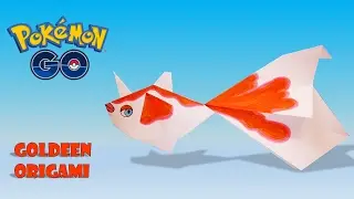 POKEMON GO - Origami GOLDEEN Tutorial DIY origami how to make origami easy facil