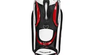 PRECISION X CARBON EDITION MIDSIZE STAFF CART BAG WHITE