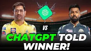 ChatGPT predicts Winner! IPL 2023 CSK vs GT |  IPL final winner prediction using AI, use fr Dream 11