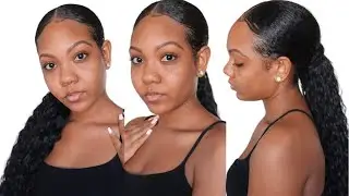 AFFORDABLE $12 SLEEK PONYTAIL | MODEL MODEL QUICK WRAP WEAVE PONYTAIL IN COASTAL WAVE