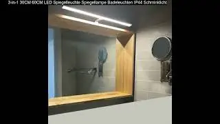 3-in-1 30CM 60CM LED Spiegelleuchte Spiegellampe Badeleuchten IP44 Schminklicht