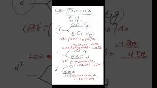 C.F.S.E for  d1to d3#octahedralcomplex #chemistry #shortsvideo #study#msc1sem#inorganicchemistry