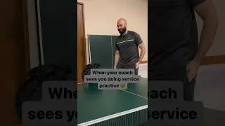 Get to work people 🙂 #TableTennis #PingPong #Serve #Service #Bribar #Joola
