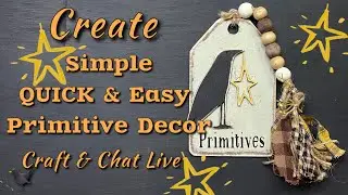 Primitive Tag 🐦‍⬛⭐️ Craft & Chat live with me