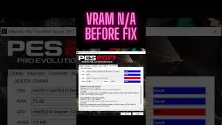PES 2017 VRAM AND GREYED OUT FIX#shorts #gamingedge #youtubeshorts #pes2017graphic