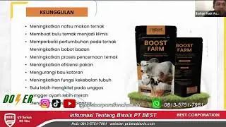 LENGKAP Penjelasan Produk NutriCell BOOST FARM Untuk Vitamin Ternak Dari BEST CORPORATION