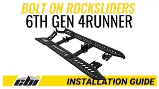 Установка гаек и слайдеров Toyota 4Runner Overland Rock Sliders | 2025