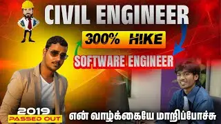 👷&zwj;♂️Civil Engineering to Software Engineer | 🔥300% Hike | How to Switch Careers |  Placement #review
