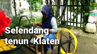 Cara membuat Selendang Tenun manual