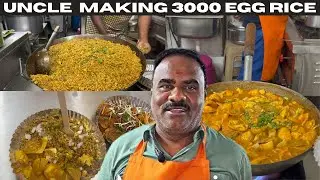 Uncle’s Viral Egg Magic! 🇮🇳 | ಪ್ರತಿದಿನ 3000 ಮೊಟ್ಟೆ – ಕ್ರೇಜಿ ಎಗ್ ಫ್ರೈಡ್ ರೈಸ್✅| uncle egg rice