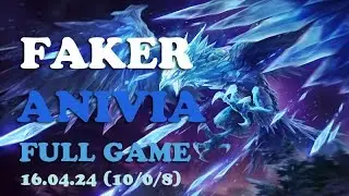 SKT Faker Anivia Full Game (10/0/8)