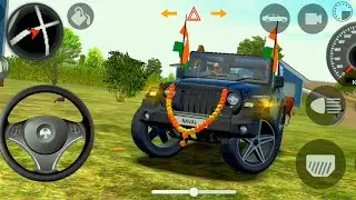 Modified Mahindra Thar Car Games: Indian Cars (Gadi Wala Game) black Car Game Android Gameplay 2026