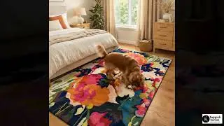 Luxury Multicolor Floral Hand-Tufted Rug 🌺 | Statement Rug for Living Room & Bedroom | THTRT141