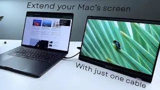 Как расширить экран MacBook с помощью всего одного кабеля | Руководство