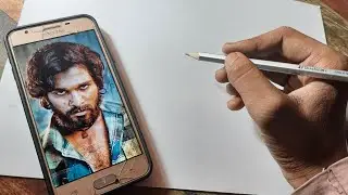 how to draw pushpa allu arjun | pushpa outline Tutorial
