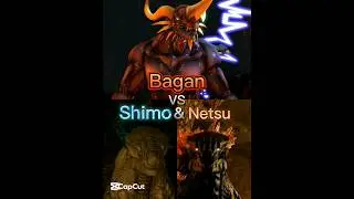 Bagan Vs Shimo and Netsu @slick4785#bagan #shimo #netsu #godzilla #kong #toho #kaiju@PANDYMONSTER