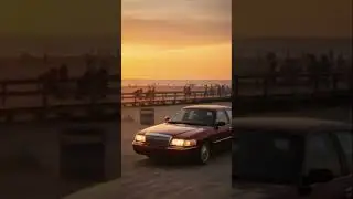 #DreamScreenAI Mercury Grand Marquis at the beach in the sunset