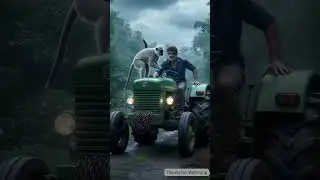 Real-Life Rescue: Jeep Hanging Off Cliff Saved by a Langur! #ai #langur #farmer