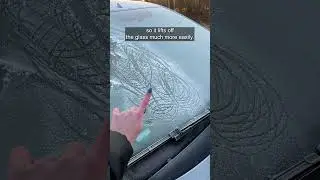 Прекратите неправильно очищать лед &ndash; воспользуйтесь этим простым трюком! #ЗимнийЛайфхак #Автомоби...