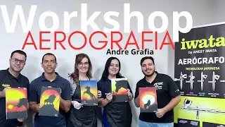 Treinamento de Aerografia na Anest iwata Airzap - Andr&eacute; Grafia 