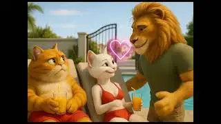 Sad Lion, Savage Cat 😿💔 | Funny Love Story Animation