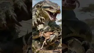 Mutant Python Crushes a Gazelle #python #mutantpython #gazelle #animalkingdom #wildlife