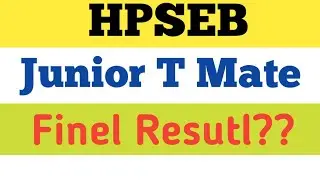 HPSEB JUNIOR T Mate|T Mate 2020| Himachal Pradesh State electricity board|Junior T Mate 2020