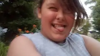 Playing games outside w/ my sister