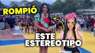 Nathaly rompió estereotipos con la vestimenta de su cultura