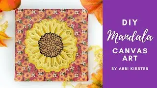 3D Mandala Canvas Art With Iron-on Heat Transfer Vinyl