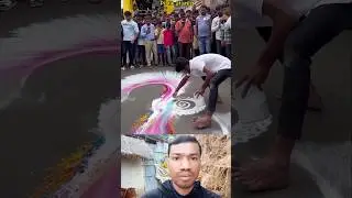Mind-Blowing Street Art Using Only Color Powder