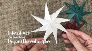How to DIY Origami Decorative Star? | The Idea King Tutorial #51