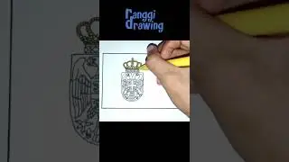 Drawing Serbia Flag