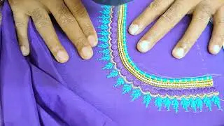 Embroidary neckline