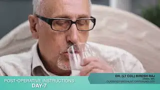 Post-operative cataract surgery care instructions day 7