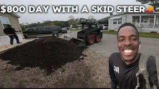 $800 day with a kid steer 🚚🚧