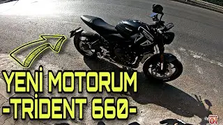 TRIUMPH TRIDENT 660 | İNGİLİZ ATI ALDIM   | #motovlog