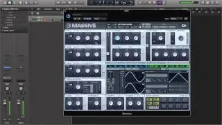 Oscillator, Filter, Amplifier, Envelope, and LFO in Massive (NI) Synth.