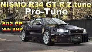 GT7 Pro-Tune for NISMO R34 GT-R Z-tune 970 BHP & 802 PP ! Gran Turismo 7 #Nismo #gtr34 #granturismo