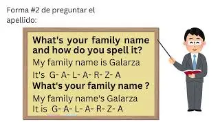 Apellidos & Deletreo: Surname & Spelling 2 #esl​ #efl​ #L2​ #linguistics​ What's your family name?
