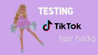 Testing Tik Tok hair hacks! // Roblox Royale High
