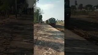 #Speedy arrival of zcu 20 6402 locomotive# #at Sanawan# #129 up thal express#