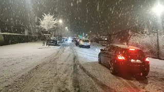 Heavy snow in Grenoble France (Dec 5, 2020) - Natural Disaster