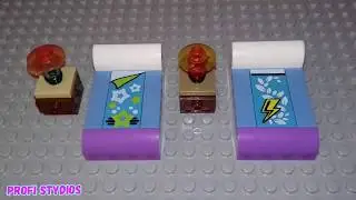 MOC LEGO Собери сам Кровать с тумбочкой
