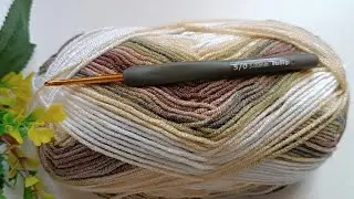 For beginners 🙂 How to make practical Tunisian crochet ✅ Blanket, Cardigan pattern.