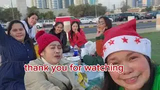 Celebrate Christmas at seaside party 2 at Kuwait #satisfying #christmas2025 #ofwKuwait 