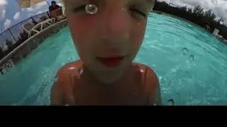 FLY360 Kids in a pool with a 360 VR camera. 1