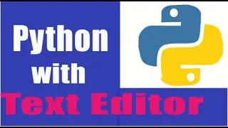 Python coding in text editor