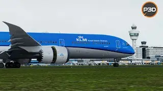 P3D V5.3 | QW 787 | Smooth landing during afternoon in Amsterdam | EHAM
